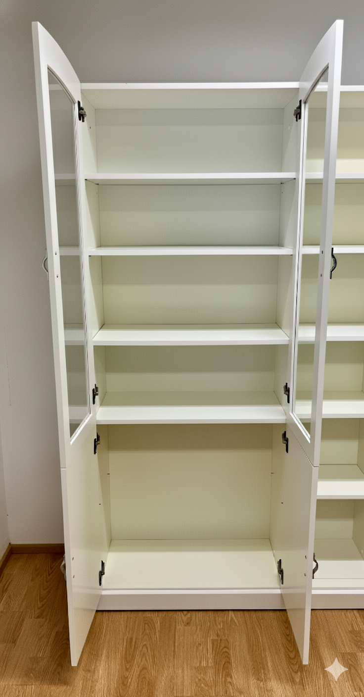 ISKU Säilytyskokonaisuus + vitriiniovet