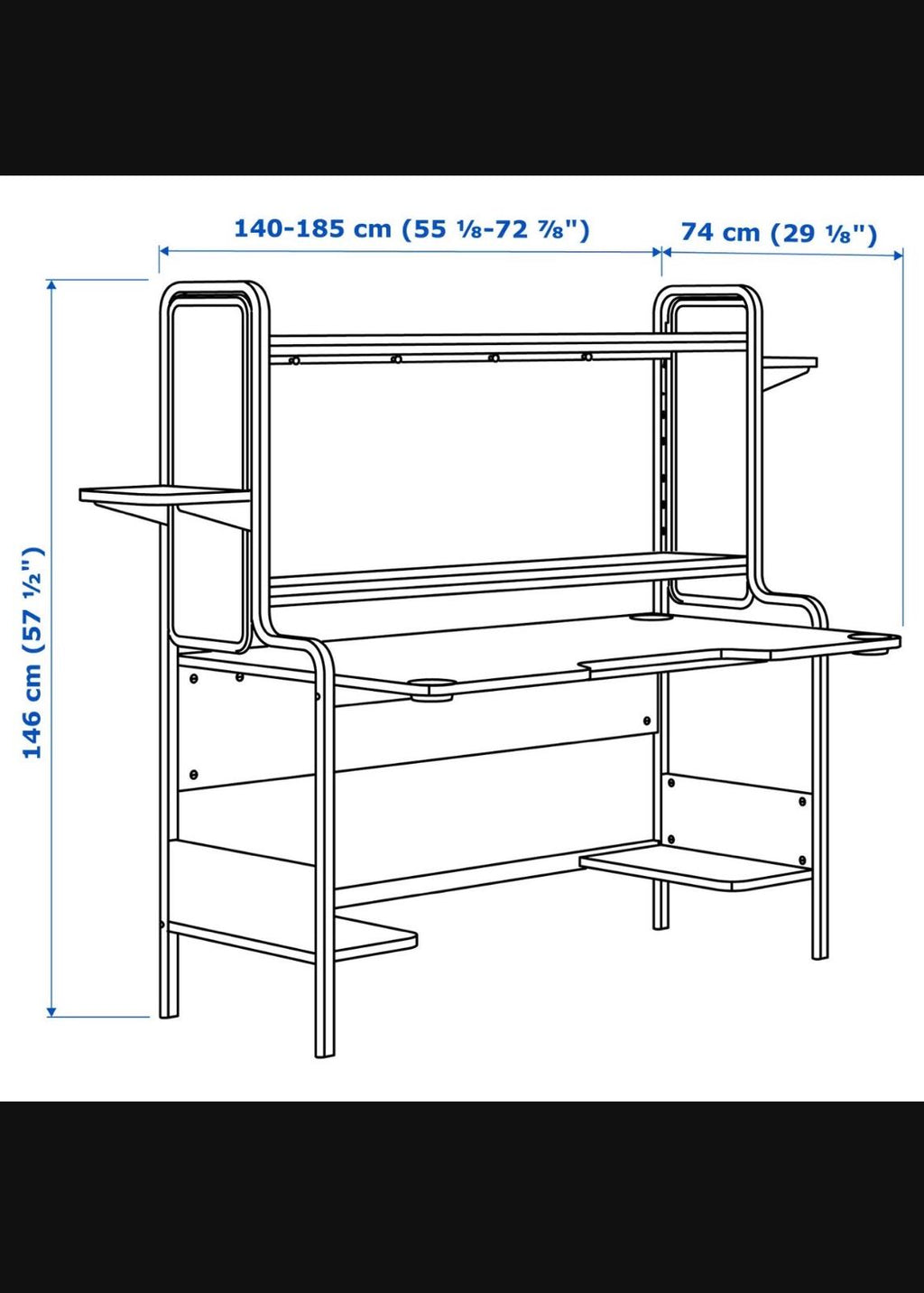 IKEA FREDDE Pelipöytä