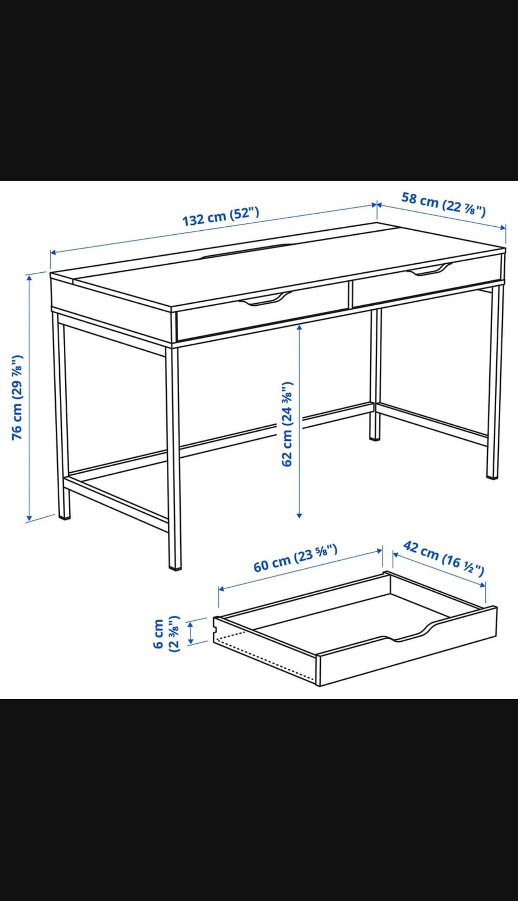 IKEA ALEX Työpöytä
