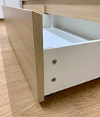 IKEA MALM Sängynrunko, jossa 2 laatik & WELLPUR GOLD F110 Vaahtomuovipatja