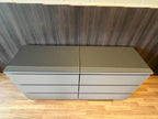 IKEA MALM Lipasto Lasileveyllä, 3 laatikkoa, 2 kpl