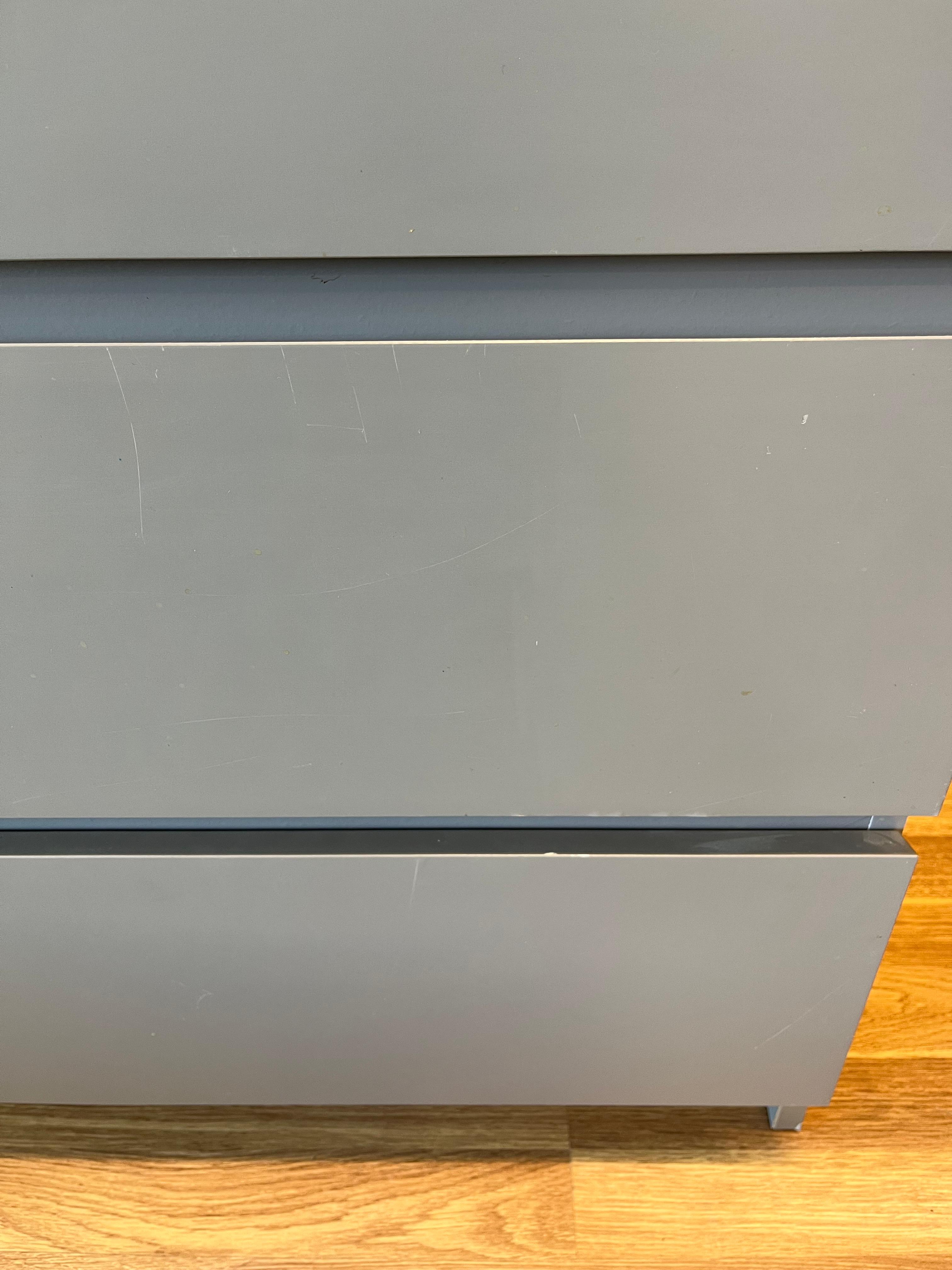 IKEA MALM Lipasto Lasileveyllä, 3 laatikkoa, 2 kpl