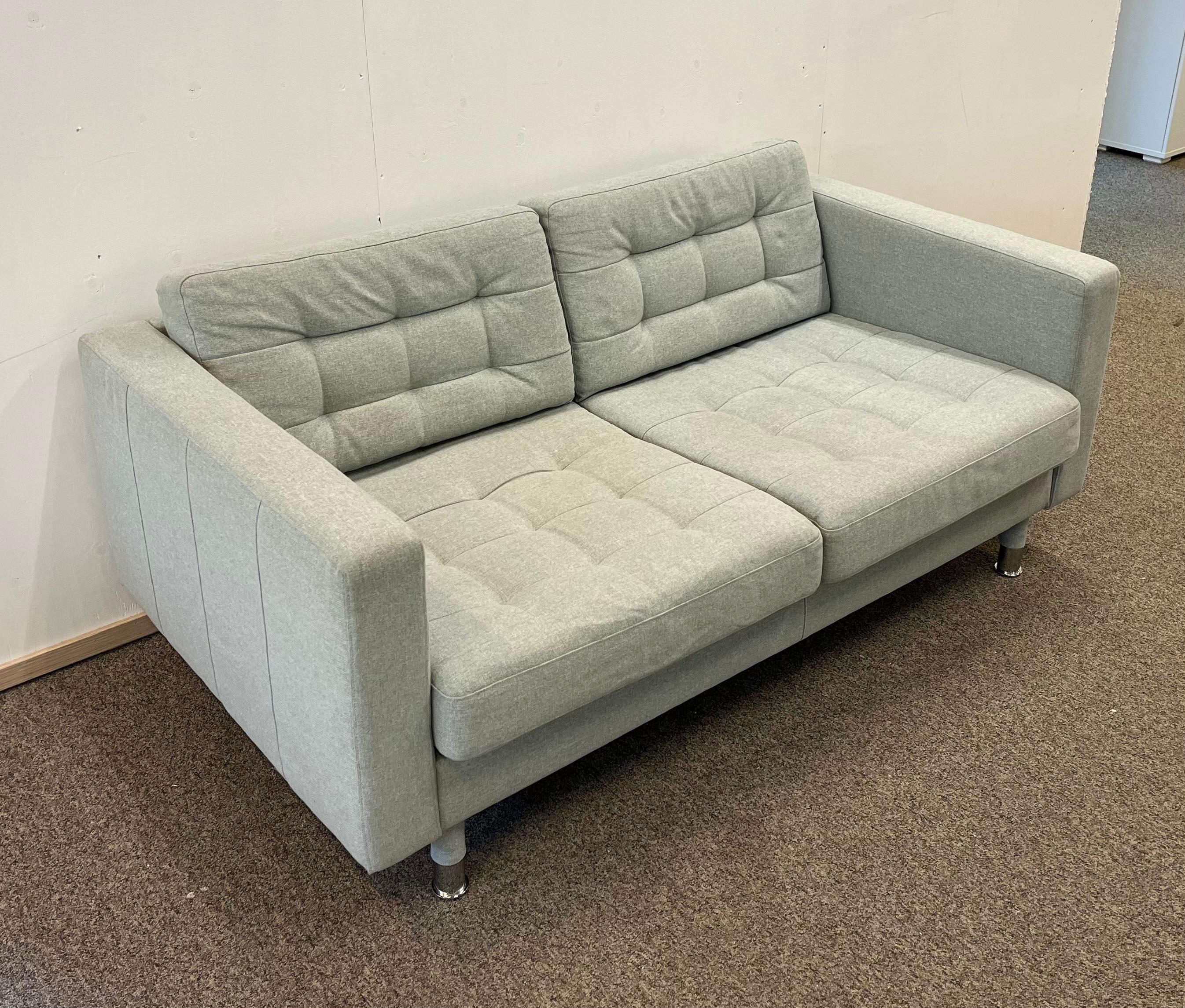 IKEA LANDSKRONA 2:n istuttava sohva, Gunnared vaaleanvihreä/puu