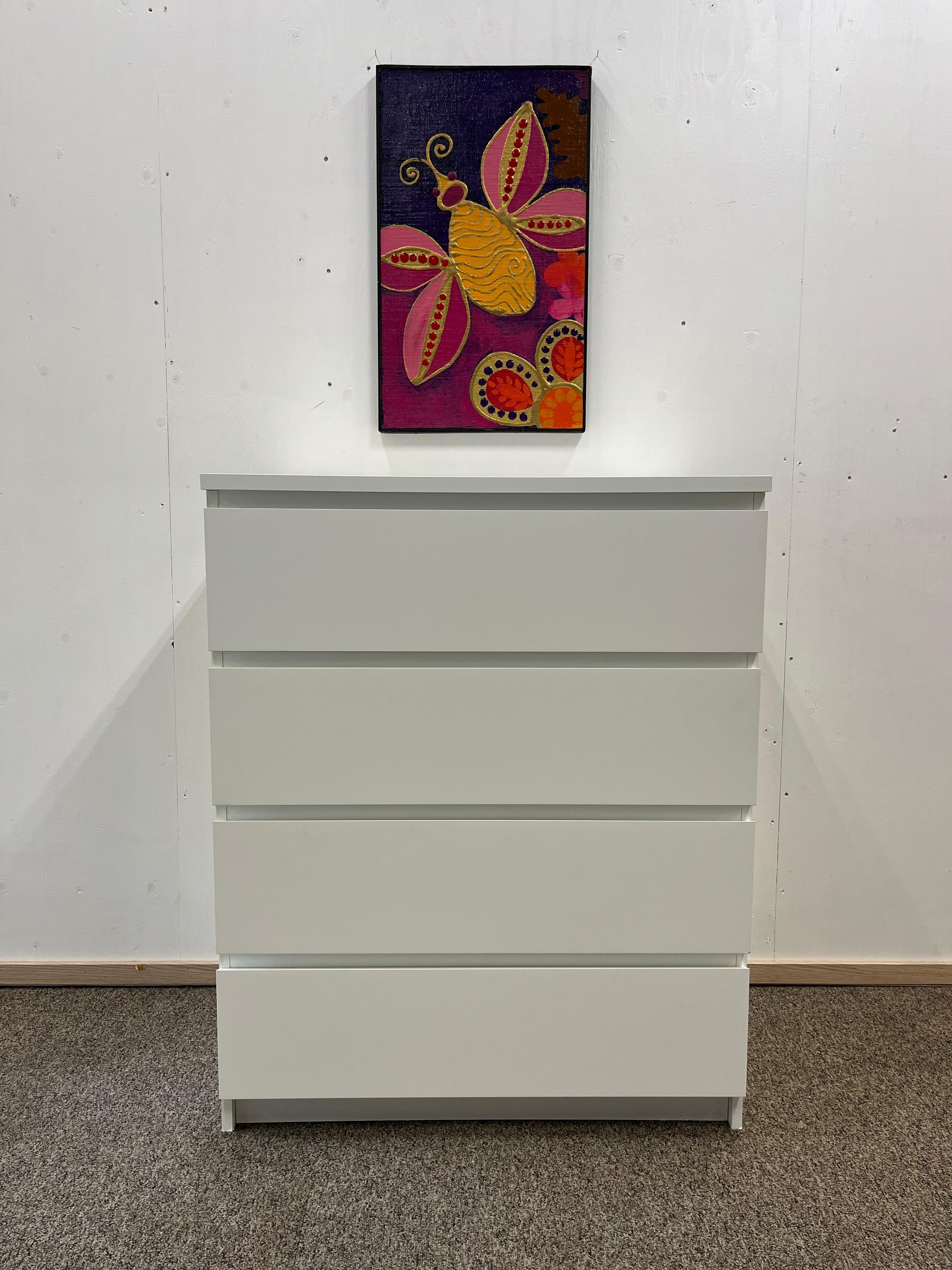 IKEA MALM Lipasto, 4 laatikkoa