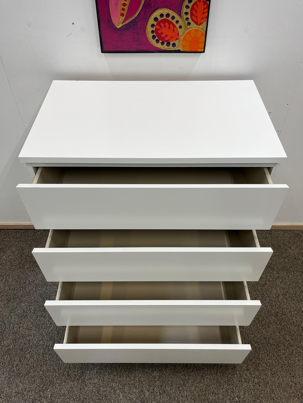 IKEA MALM Lipasto, 4 laatikkoa